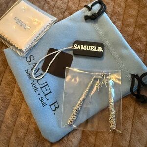 Samuel B. Intricate Silver Earrings
